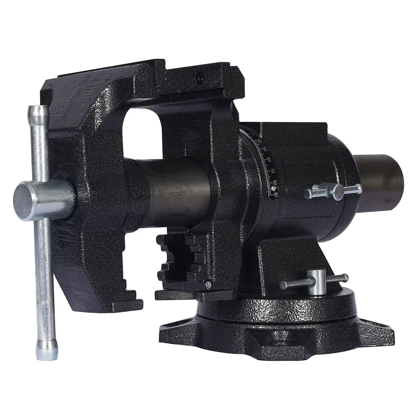 Heavy Duty 5" Multi Jaw Rotating Bench Vise with 360° Swivel Base and Head by HouseOfZazla