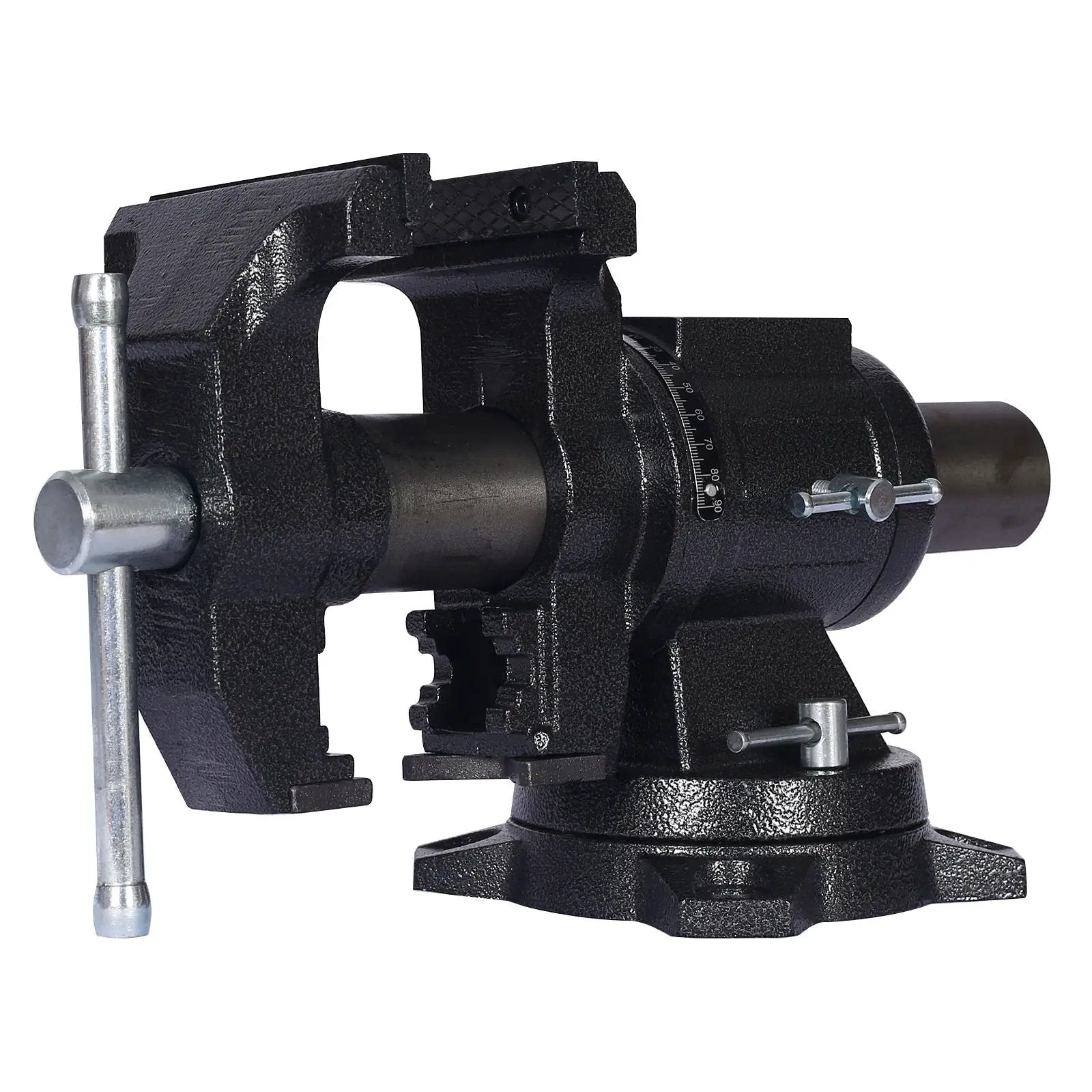 Heavy Duty 5" Multi Jaw Rotating Bench Vise with 360° Swivel Base and Head by HouseOfZazla