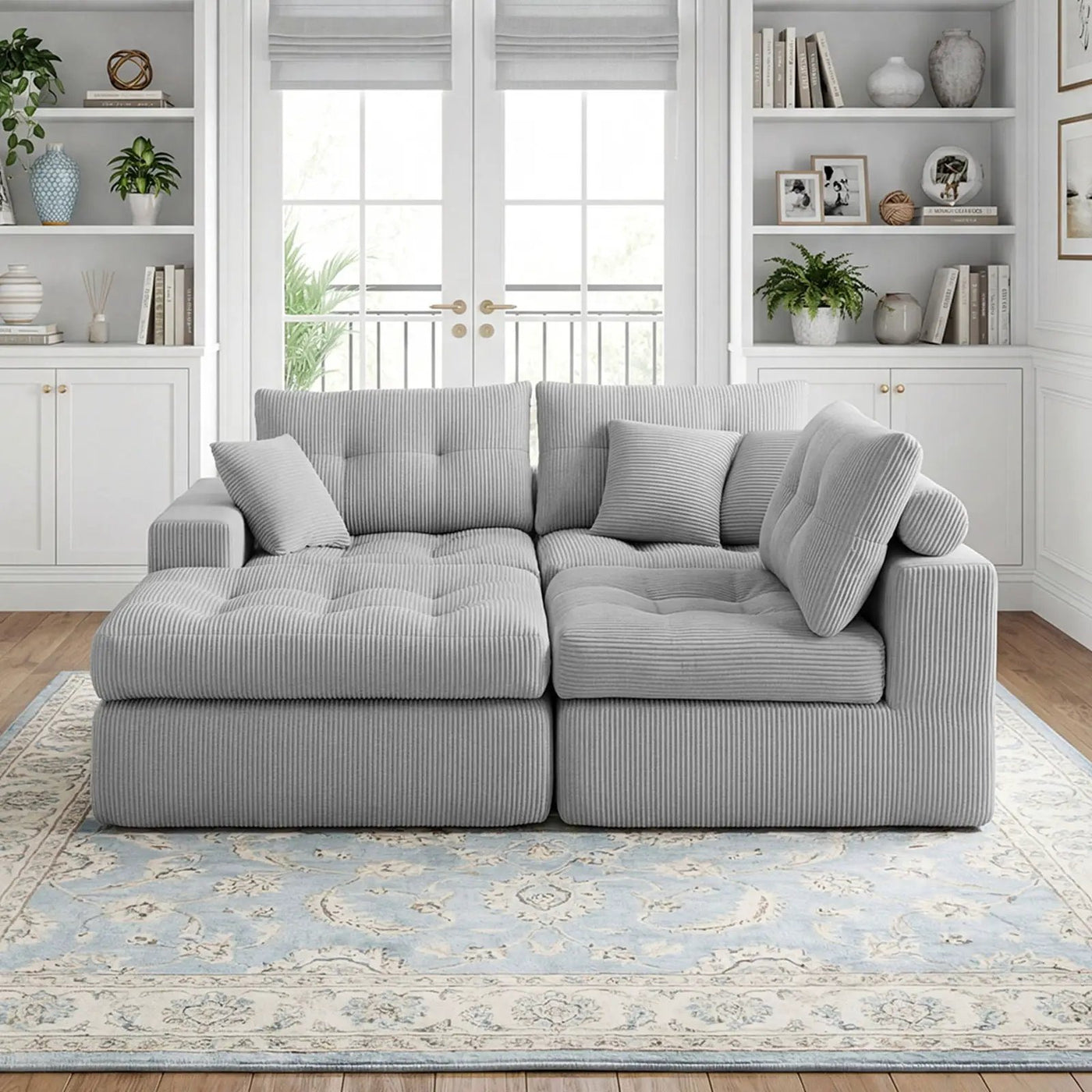 Corner Chaise L-Shaped Sectional Sofa Bed by HouseOfZazla