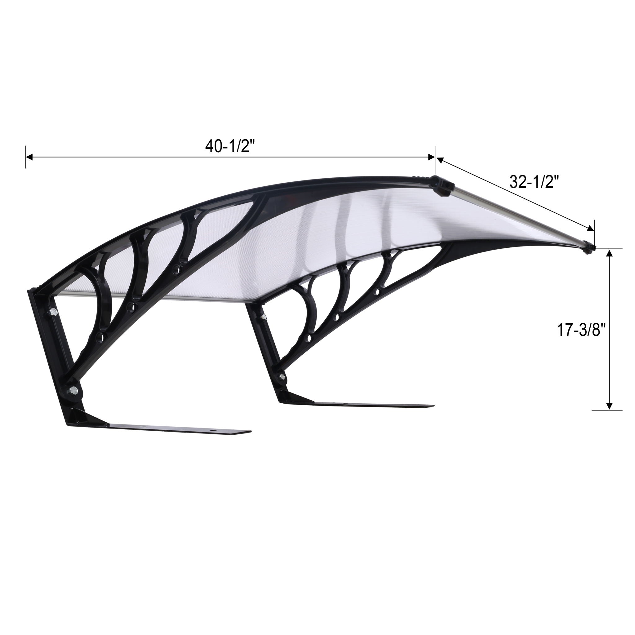 Weather Resistant Polycarbonate Canopy Outdoor Shade Cover For Robotic Lawn Mowers - Black by Unique Piece Furniture