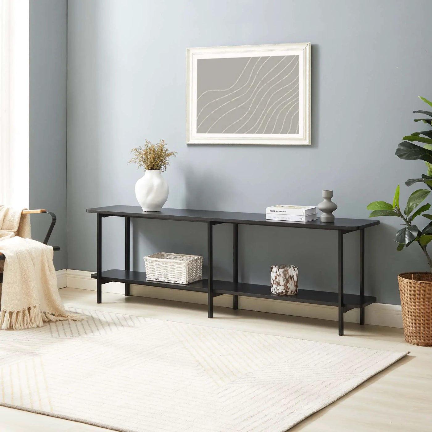 Celine - 2 Shelf Console Table by HouseOfZazla