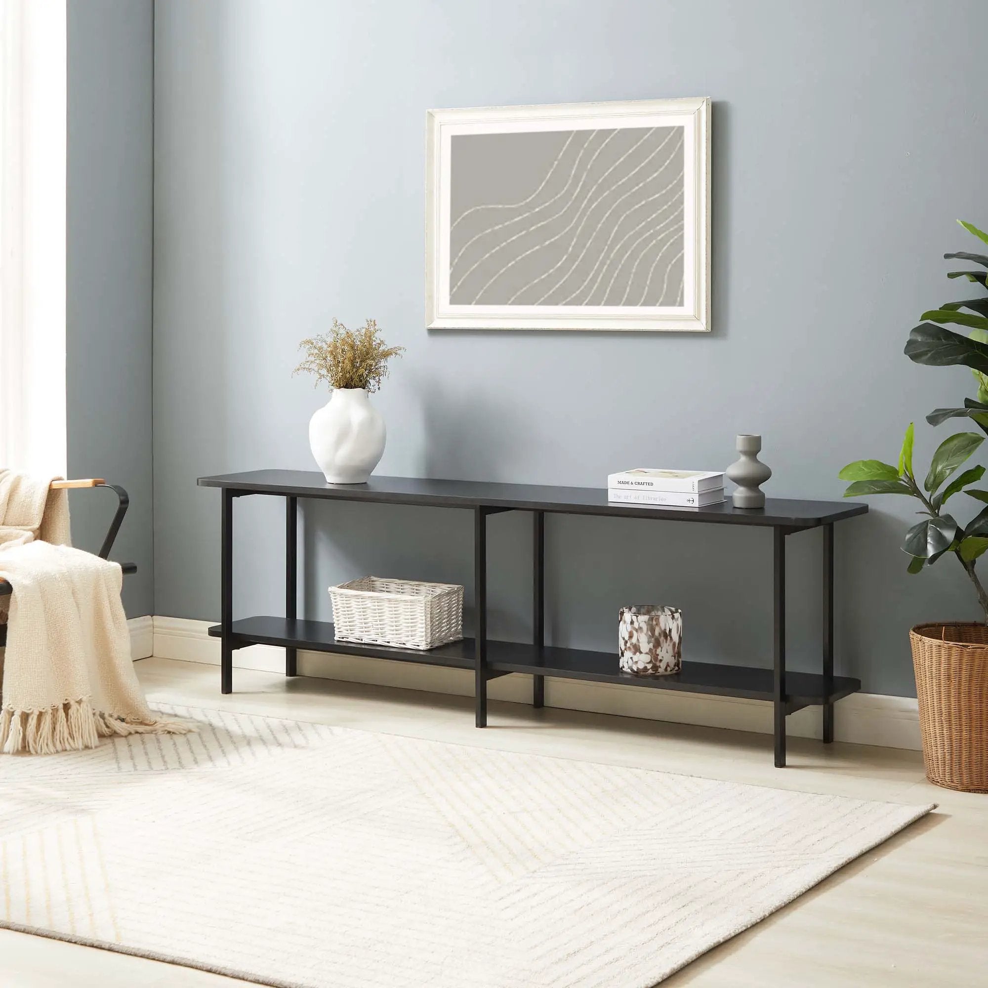 Celine - 2 Shelf Console Table