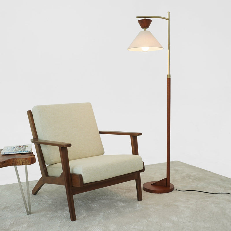 Floor Lamp, Standing Light For Living Room - Brown by HouseOfZazla