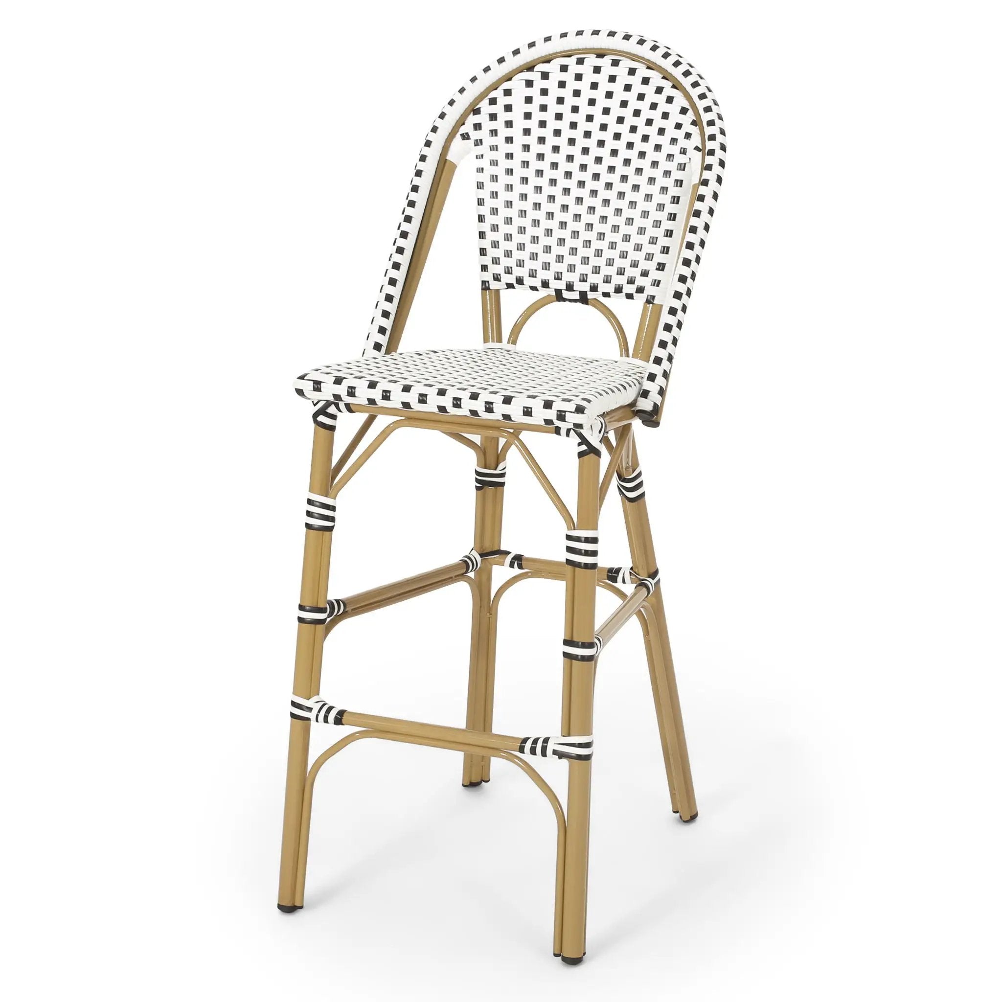 Outdoor PE Rattan French Barstool Set by HouseOfZazla