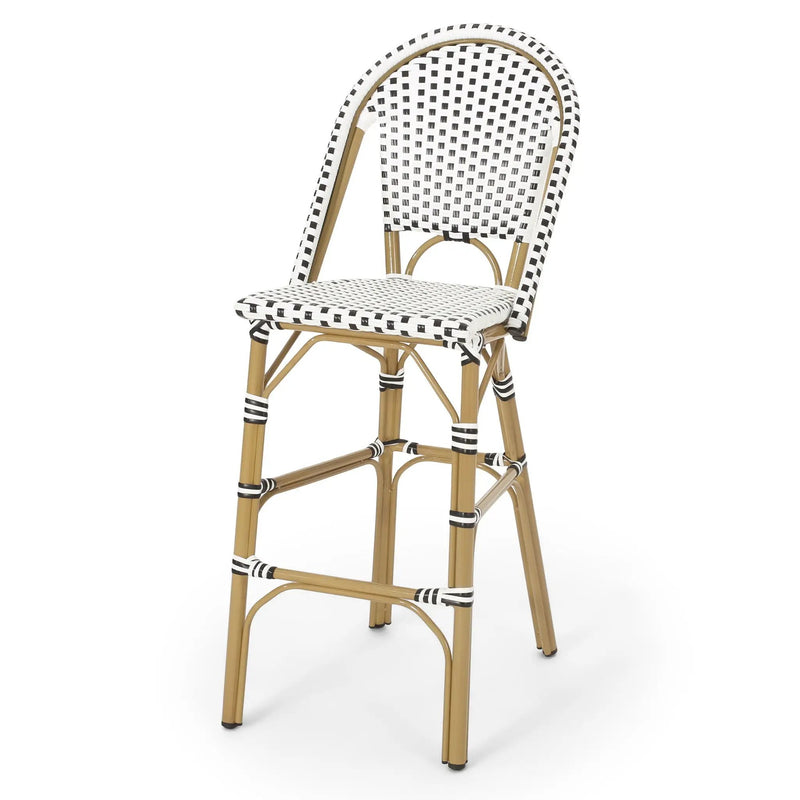 Outdoor PE Rattan French Barstool Set by HouseOfZazla