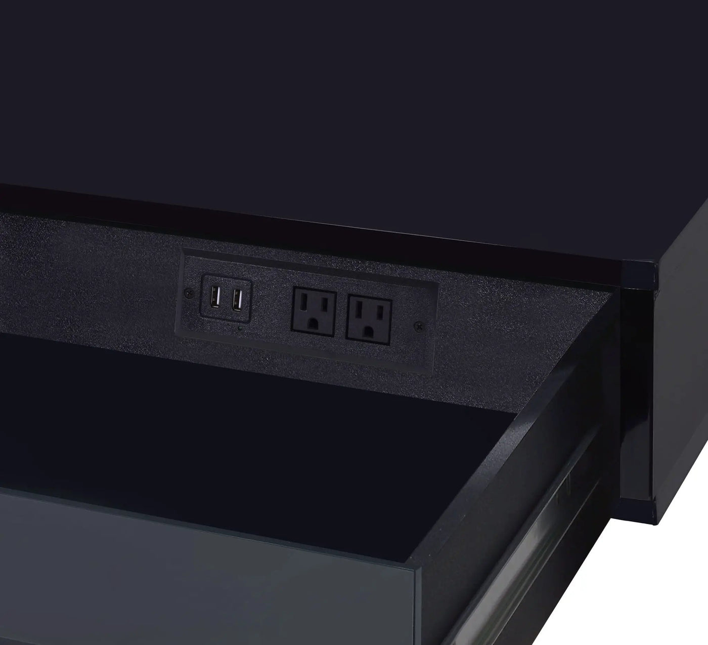 Coleen - High Gloss Writing Desk With USB by HouseOfZazla