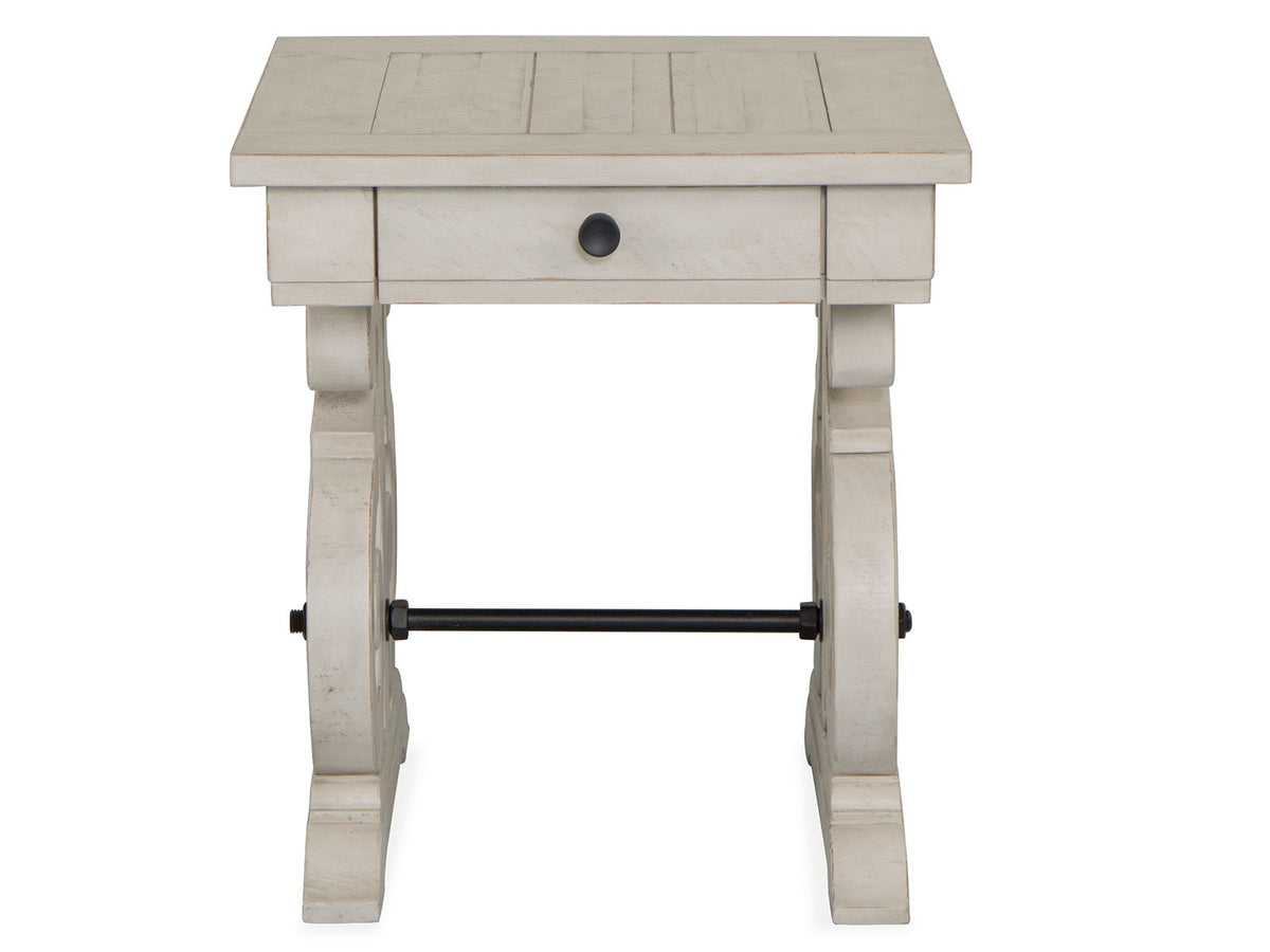 Bronwyn - Rectangular End Table - Alabaster, photo 5 of 7