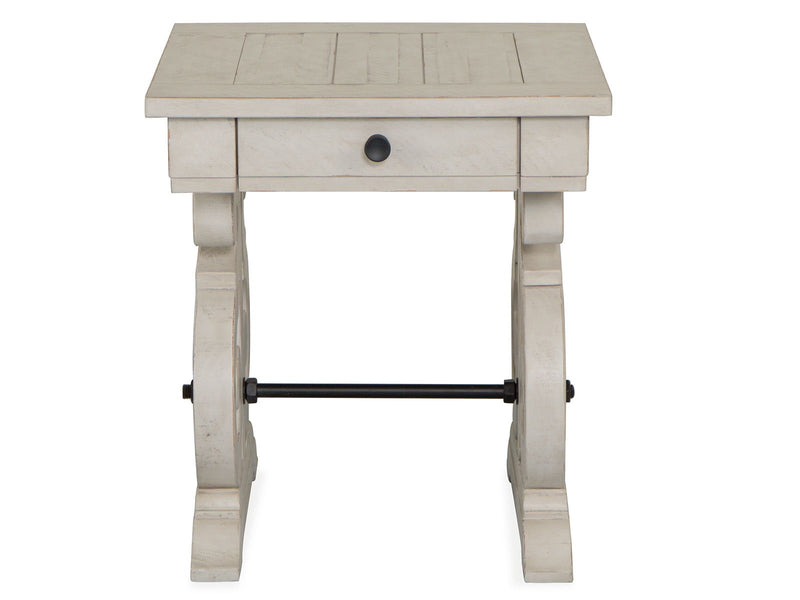 Bronwyn - Rectangular End Table - Alabaster, photo 5 of 7