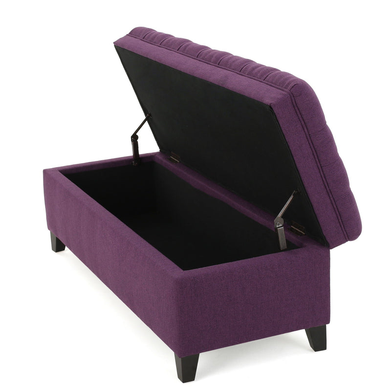 Juliana Storage Ottoman With Birch Legs by HouseOfZazla