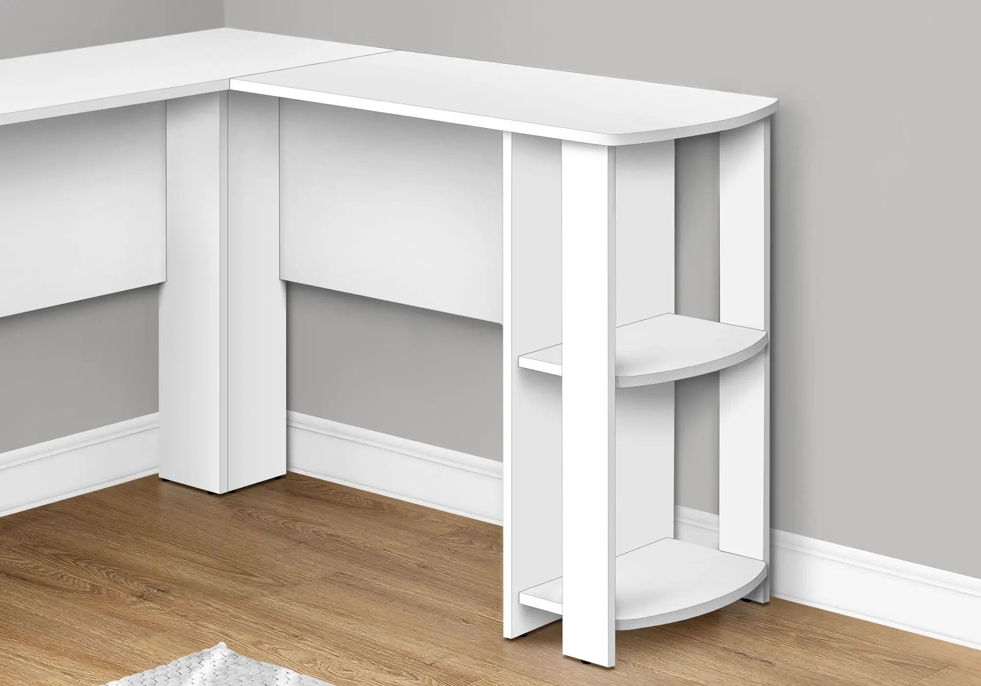 Computer Desk, Home Office, Corner, Storage Shelves, L Shape, Laptop, Contemporary & Modern by Unique Piece Furniture