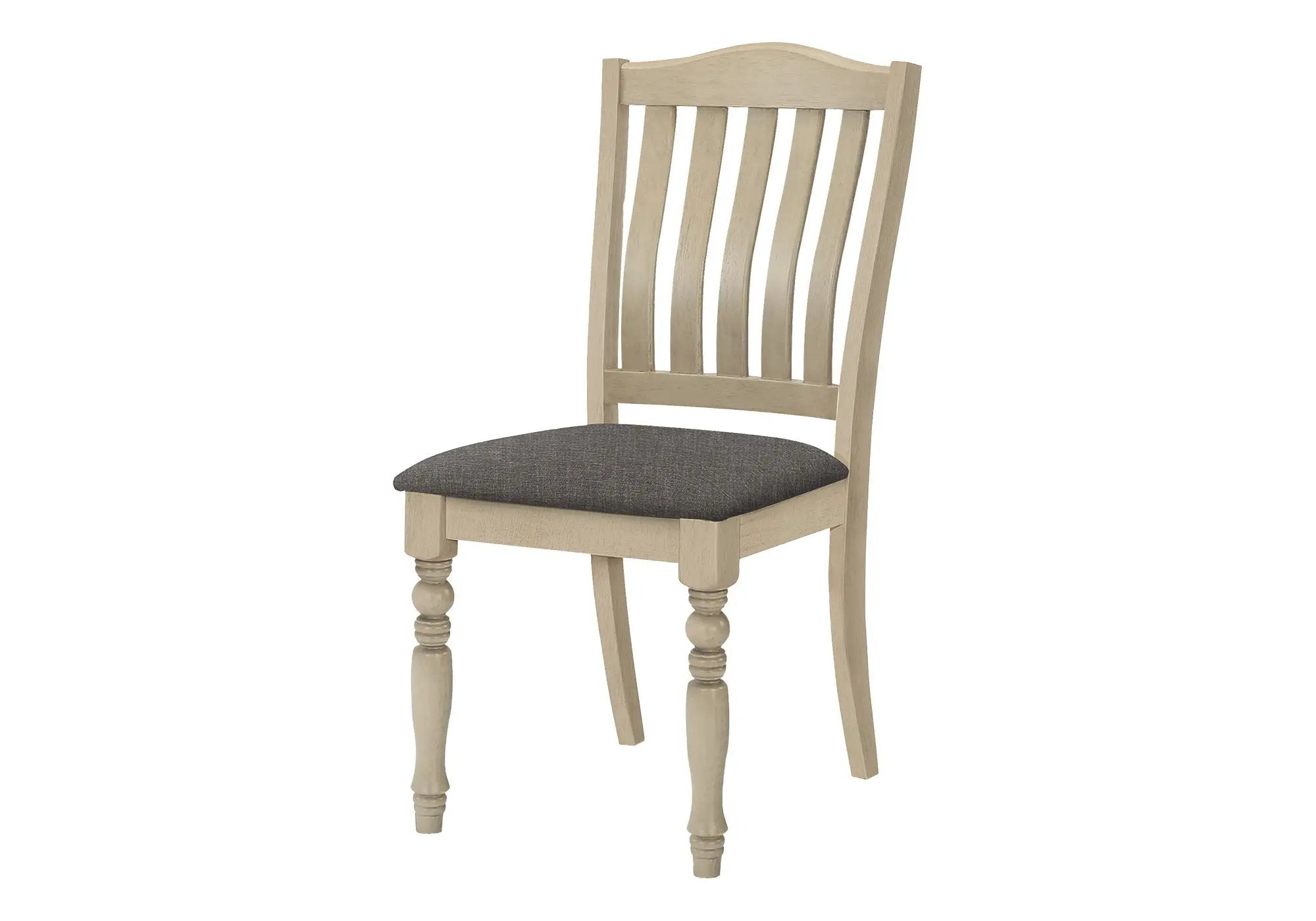 Dining Chair, Upholstered, Side, Transitional (Set of 2) - Gray by HouseOfZazla