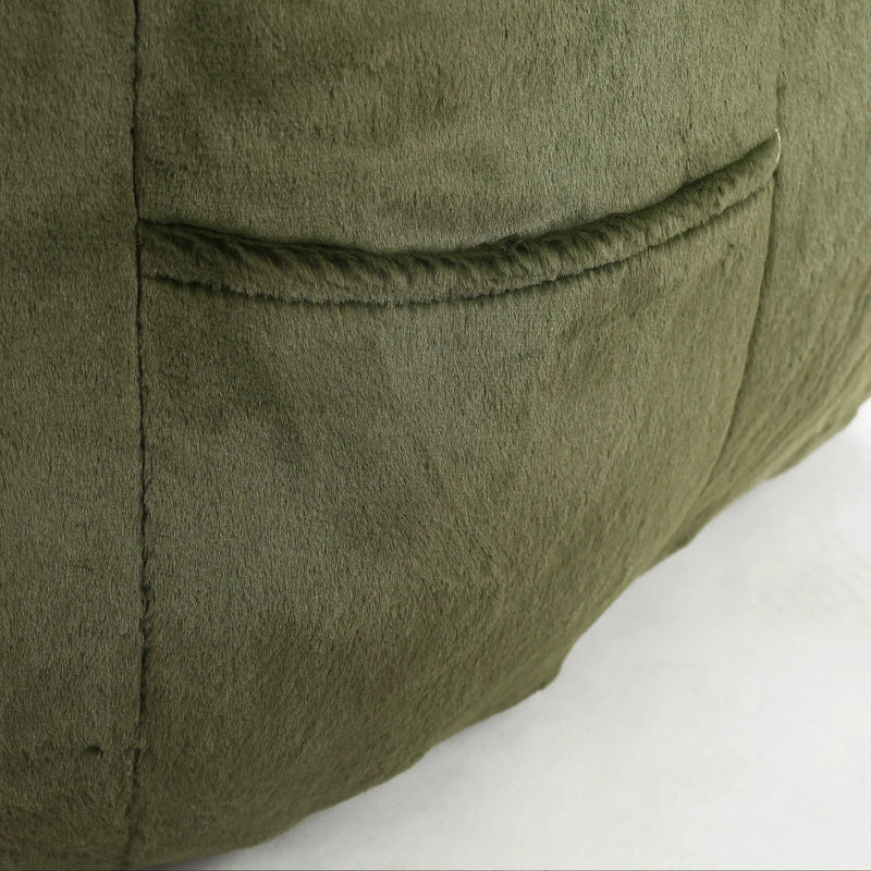 Beanbag Chair, Beanbag Sofa Chair With Armrests Stuffed High Density Foam by HouseOfZazla