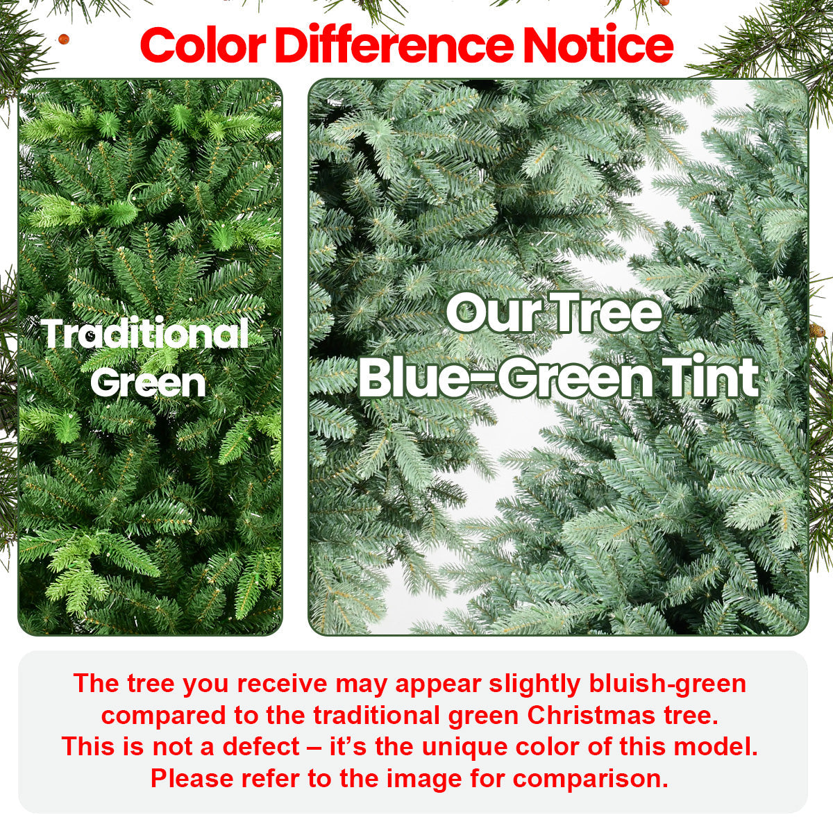 4FT Blue-Green Tint Christmas Tree, photo 3 of 10