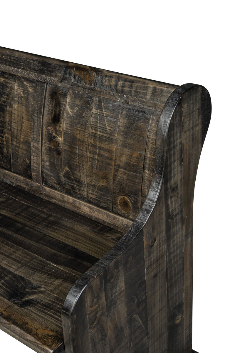 Bellamy - Bench With Back - Peppercorn, photo 4 of 6