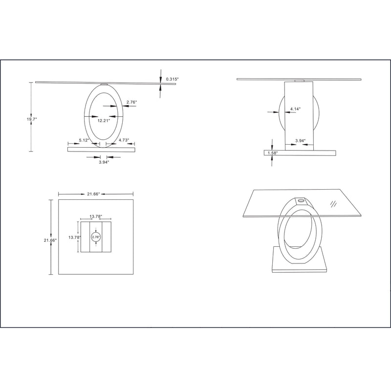Tracker - End Table - Brown White, photo 6 of 6