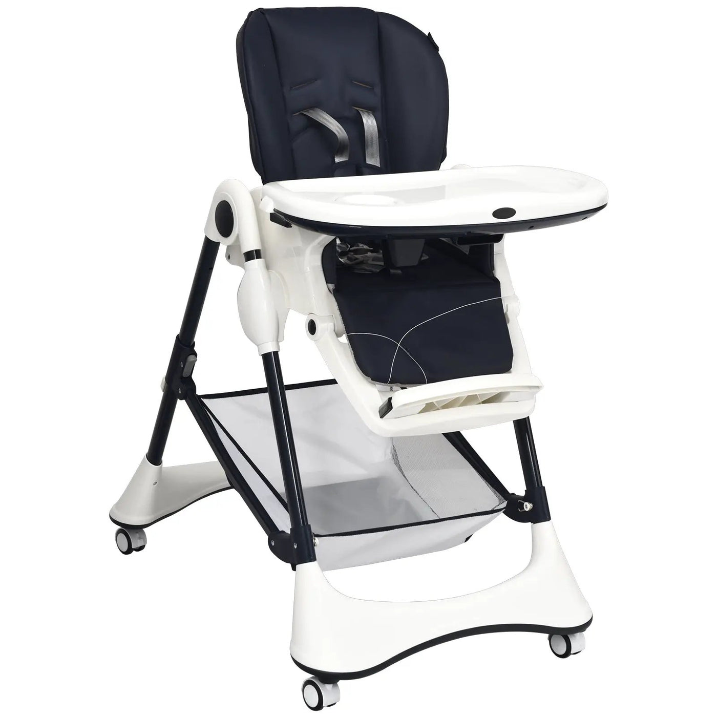 A-Shaped High Chair with 4 Lockable Wheels by DirectDeals