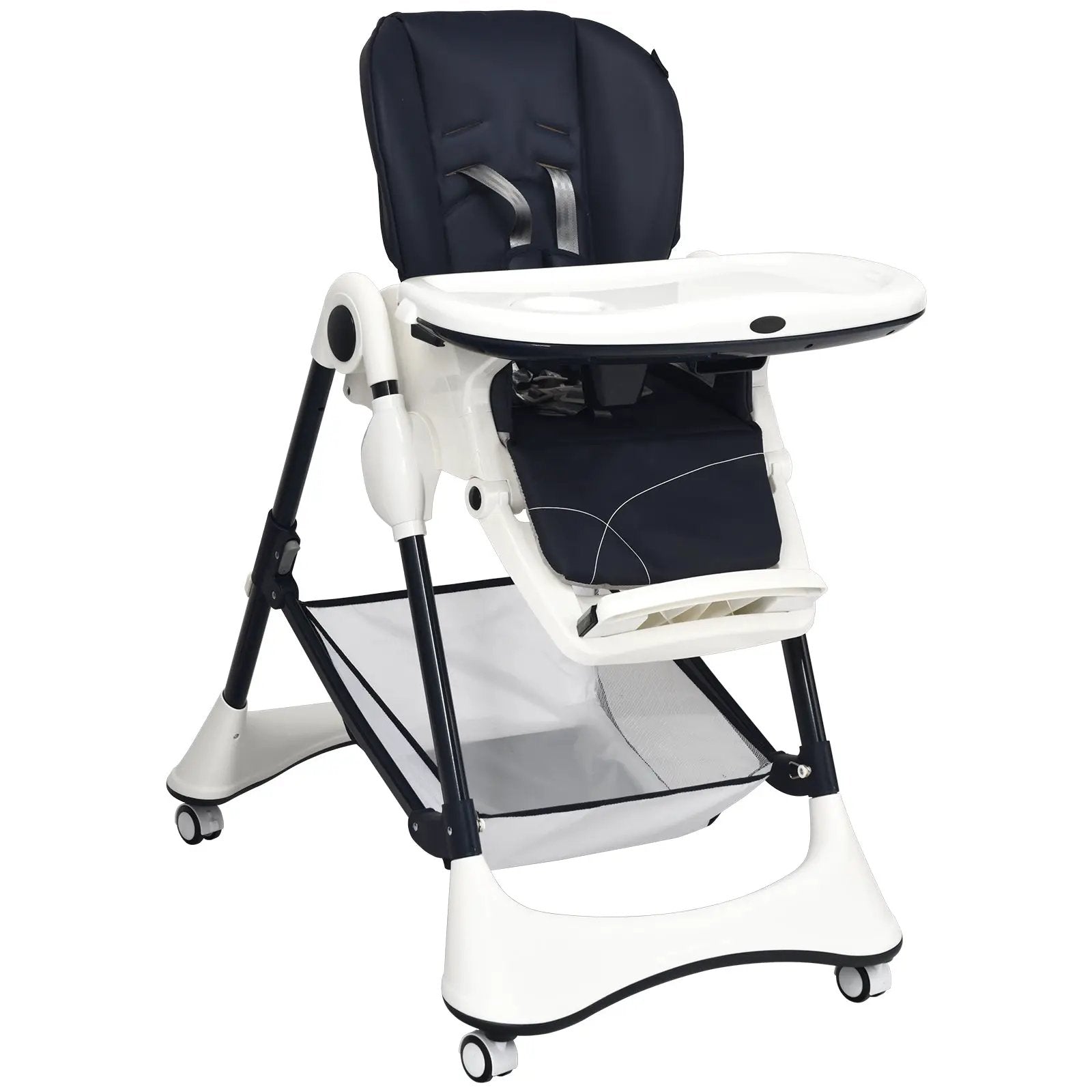 A-Shaped High Chair with 4 Lockable Wheels by DirectDeals