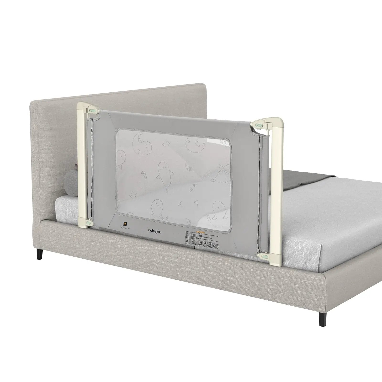 Bed Rail Guard for Toddlers Kid with Adjustable Height and Safety Lock by DirectDeals