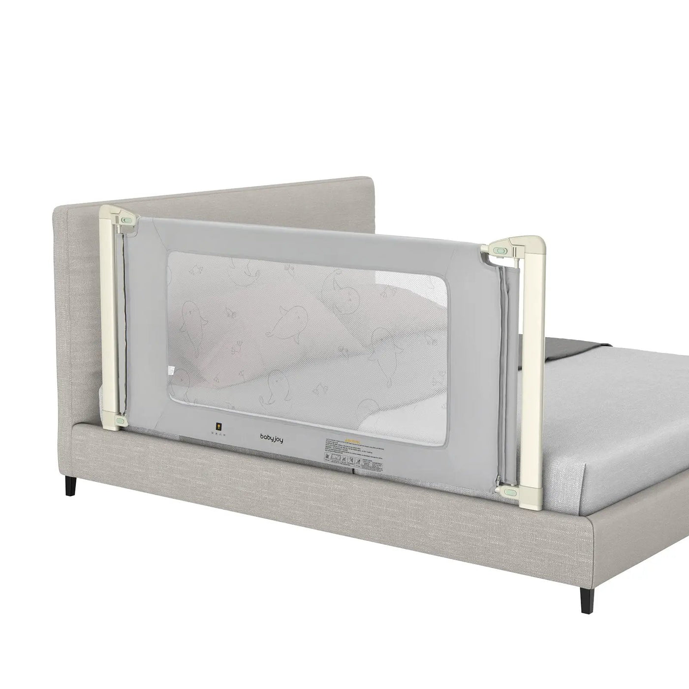 Bed Rail Guard for Toddlers Kid with Adjustable Height and Safety Lock by DirectDeals