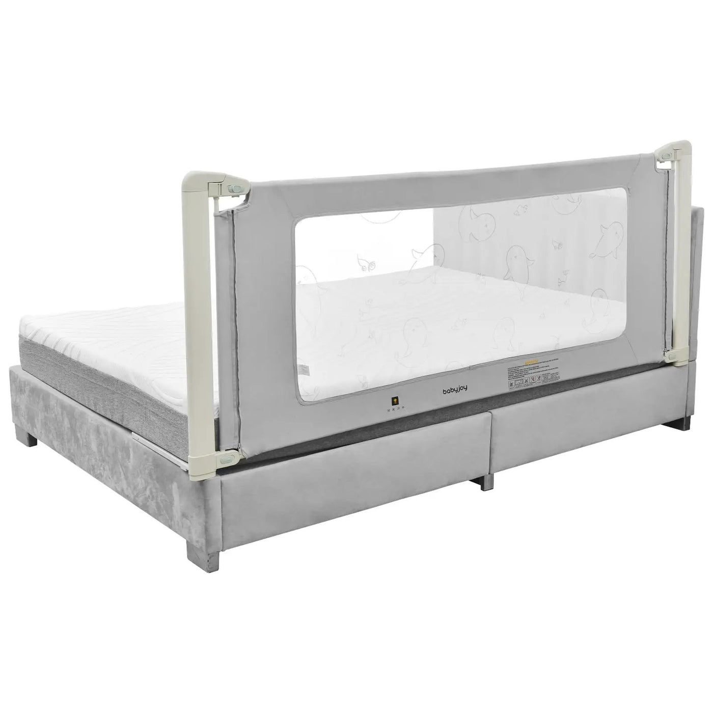 Bed Rail Guard for Toddlers Kid with Adjustable Height and Safety Lock by DirectDeals