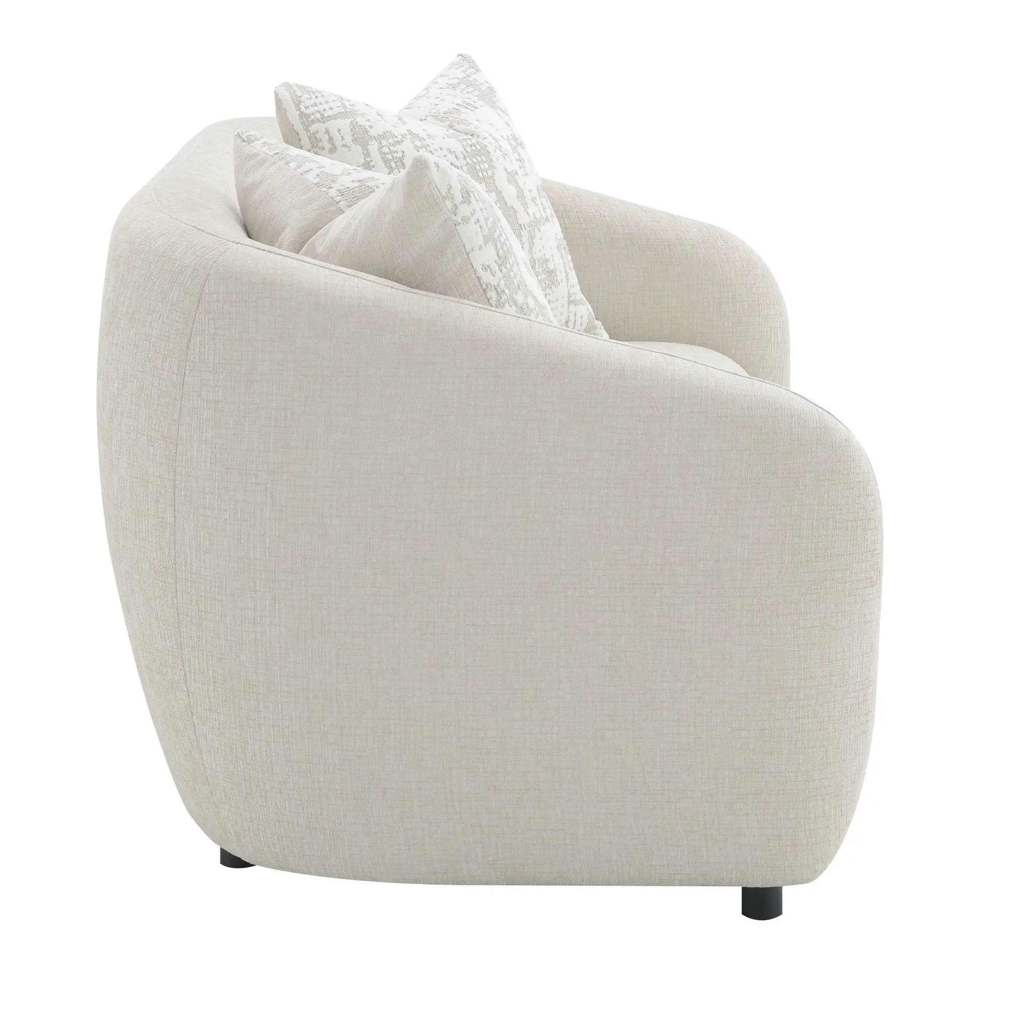 Etienne - Loveseat With 3 Pillows - Beige by Unique Piece Furniture