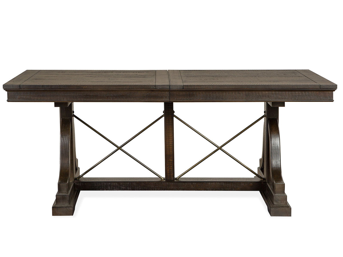 Westley Falls - Trestle Dining Table - Graphite, photo 6 of 7