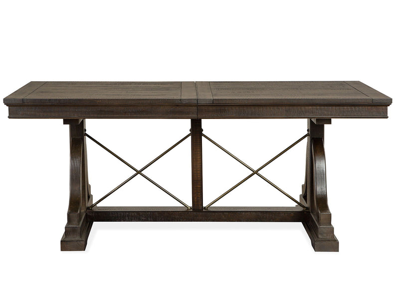 Westley Falls - Trestle Dining Table - Graphite, photo 6 of 7