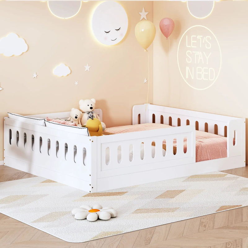 Platform Bed With Guardrail by HouseOfZazla