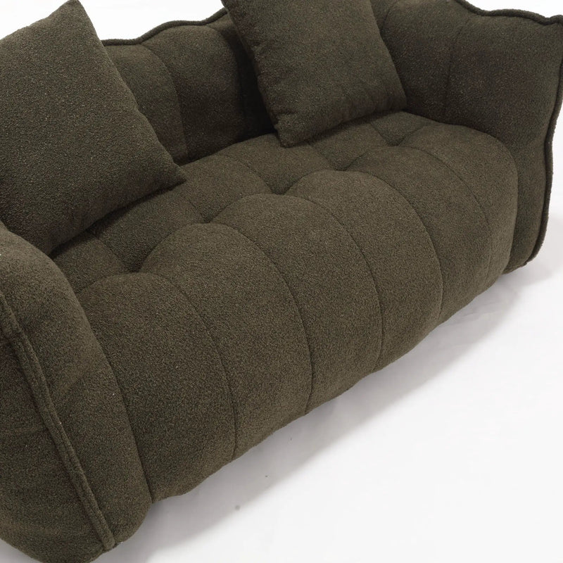 Cozy Beanbag Chair With High Resilience Foam Core For 2 by HouseOfZazla