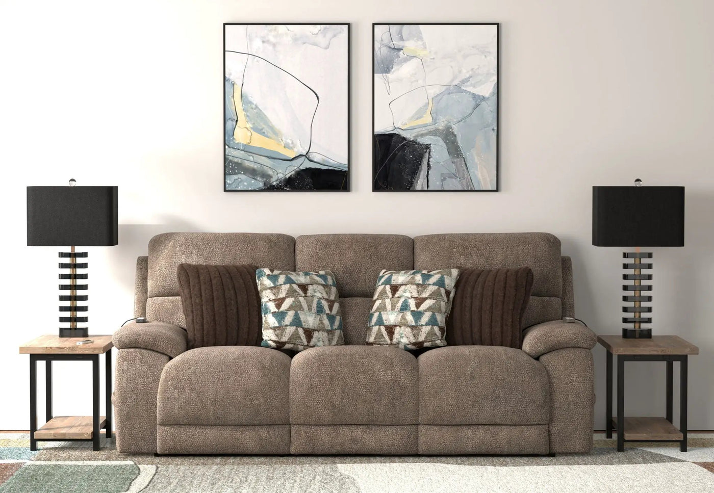 Joya - Power Headrest Power LayFlat Reclining Sofa With CR3 Heat/Massage/Lumbar/ZG by Unique Piece Furniture
