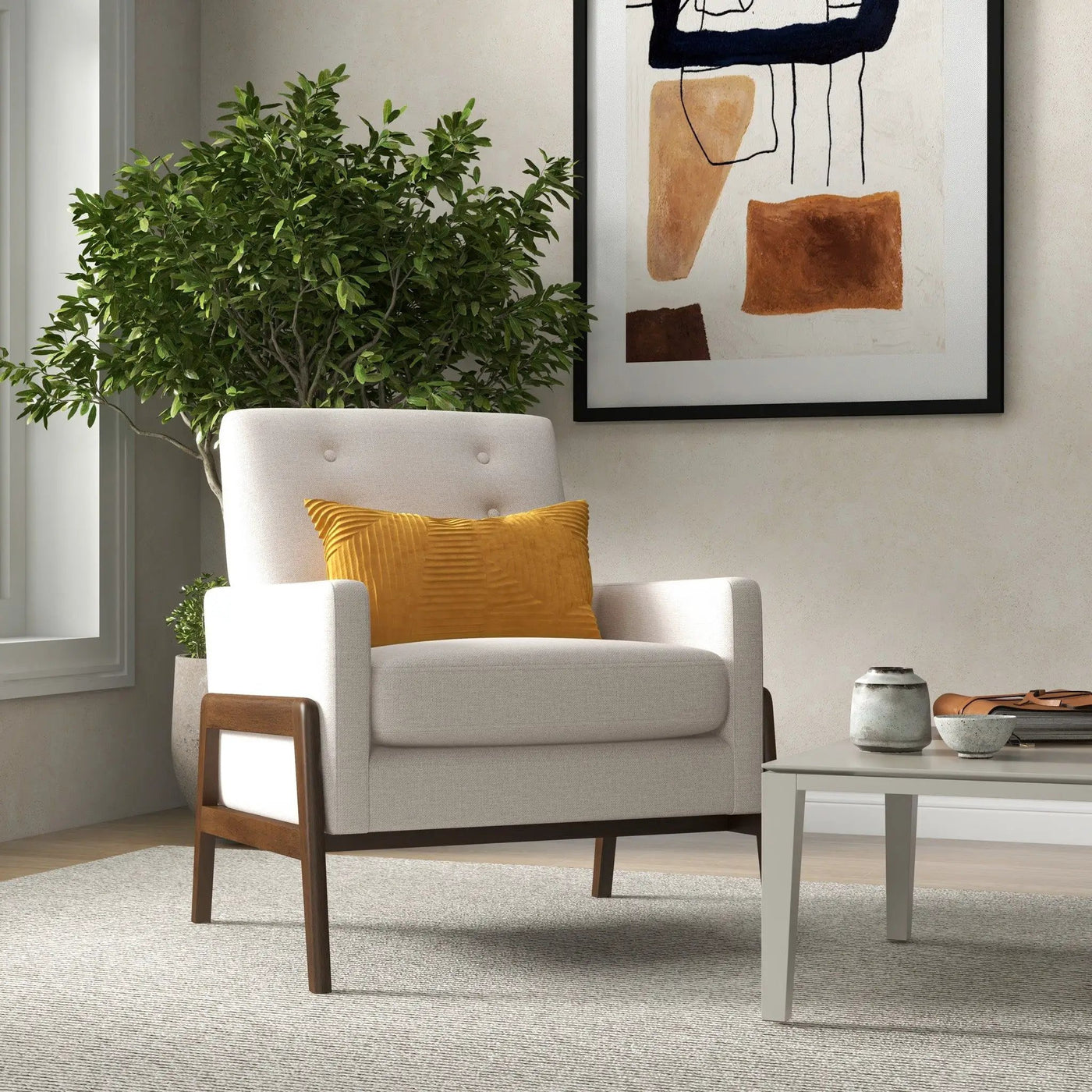 Cole - Solid Wood Lounge Chair by HouseOfZazla