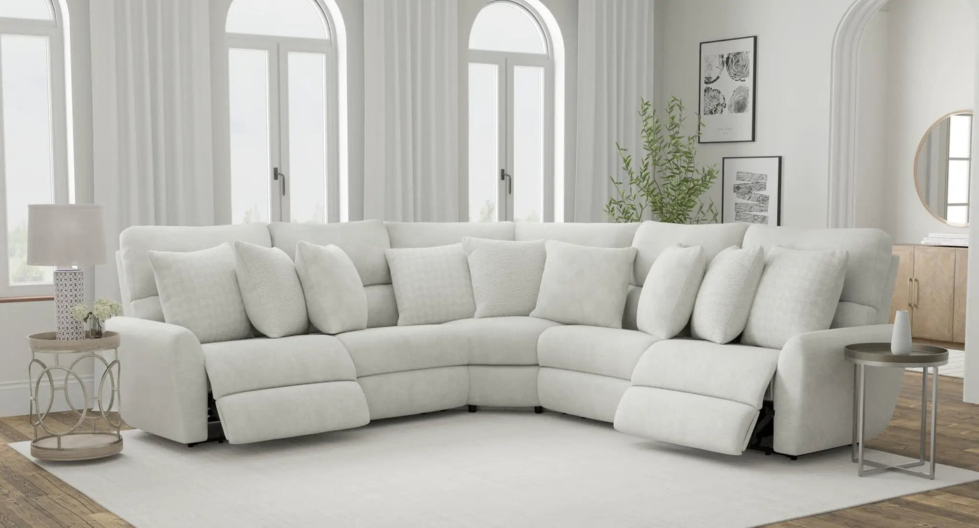 Majesty - Deep Seating Power Reclining Sectional by Unique Piece Furniture