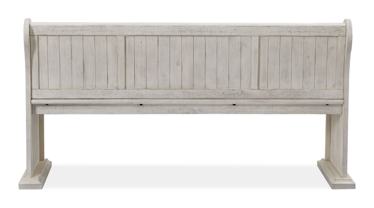 Bronwyn - Bench With Back - Alabaster, photo 5 of 7