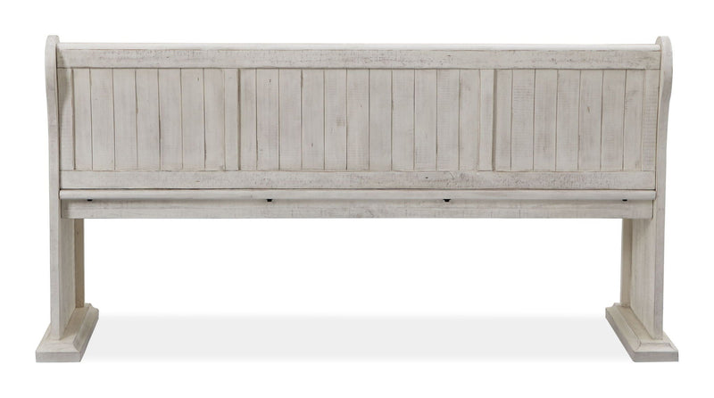 Bronwyn - Bench With Back - Alabaster, photo 5 of 7