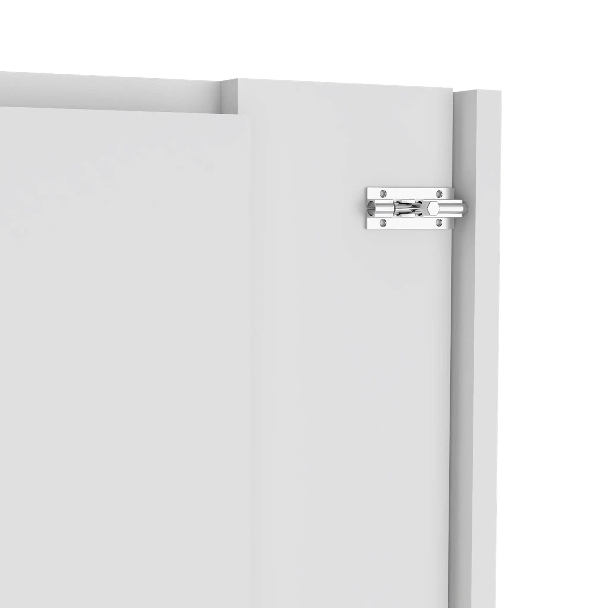 Wall Foldable Table With Multiple Shelves - White by Unique Piece Furniture