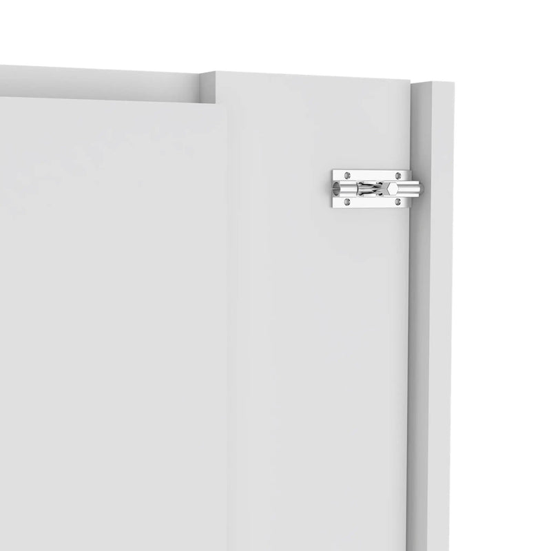Wall Foldable Table With Multiple Shelves - White by HouseOfZazla