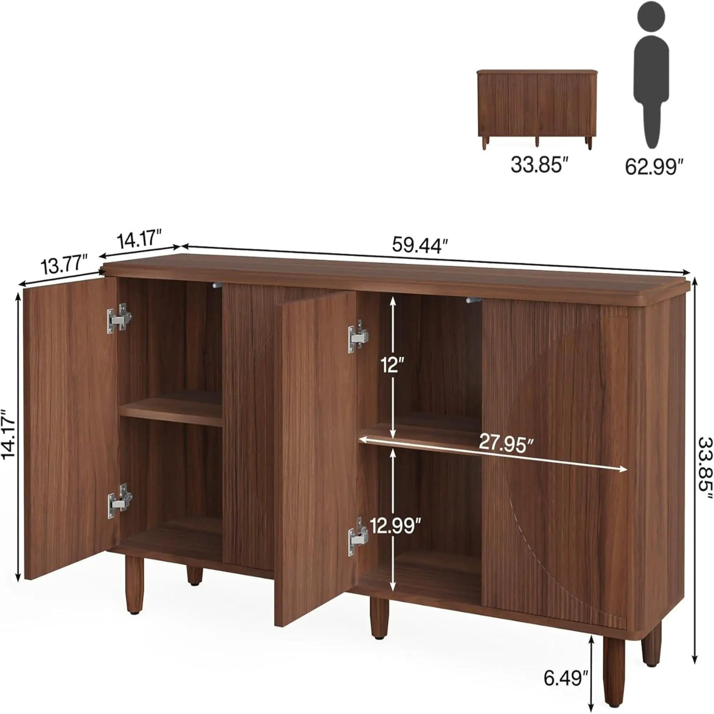 Buffet Sideboard Cabinet With Storage by HouseOfZazla