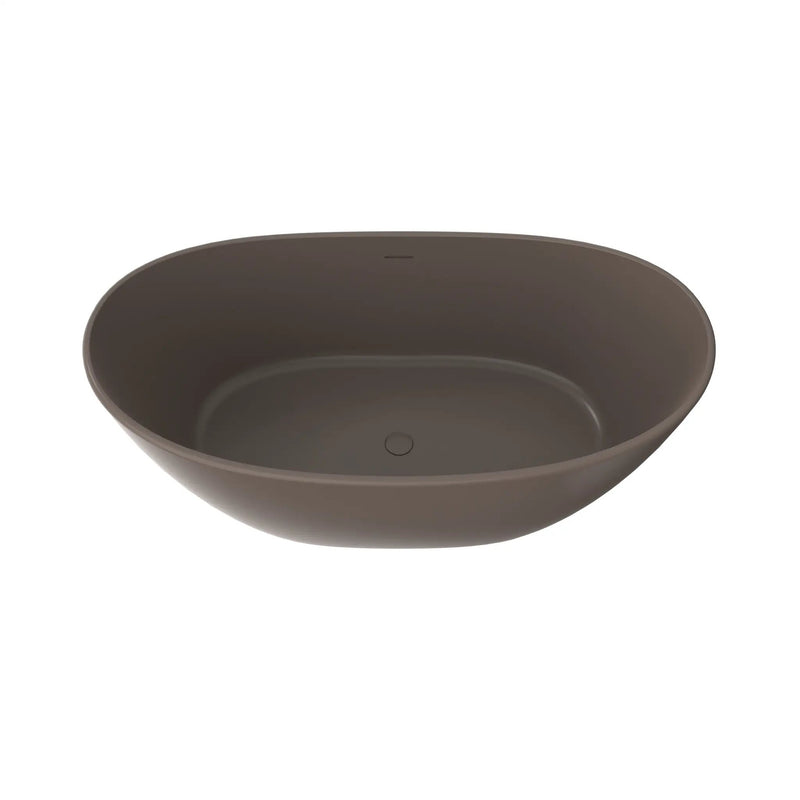 61 Inch Freestanding Solid Surface Soaking Bathtub by HouseOfZazla