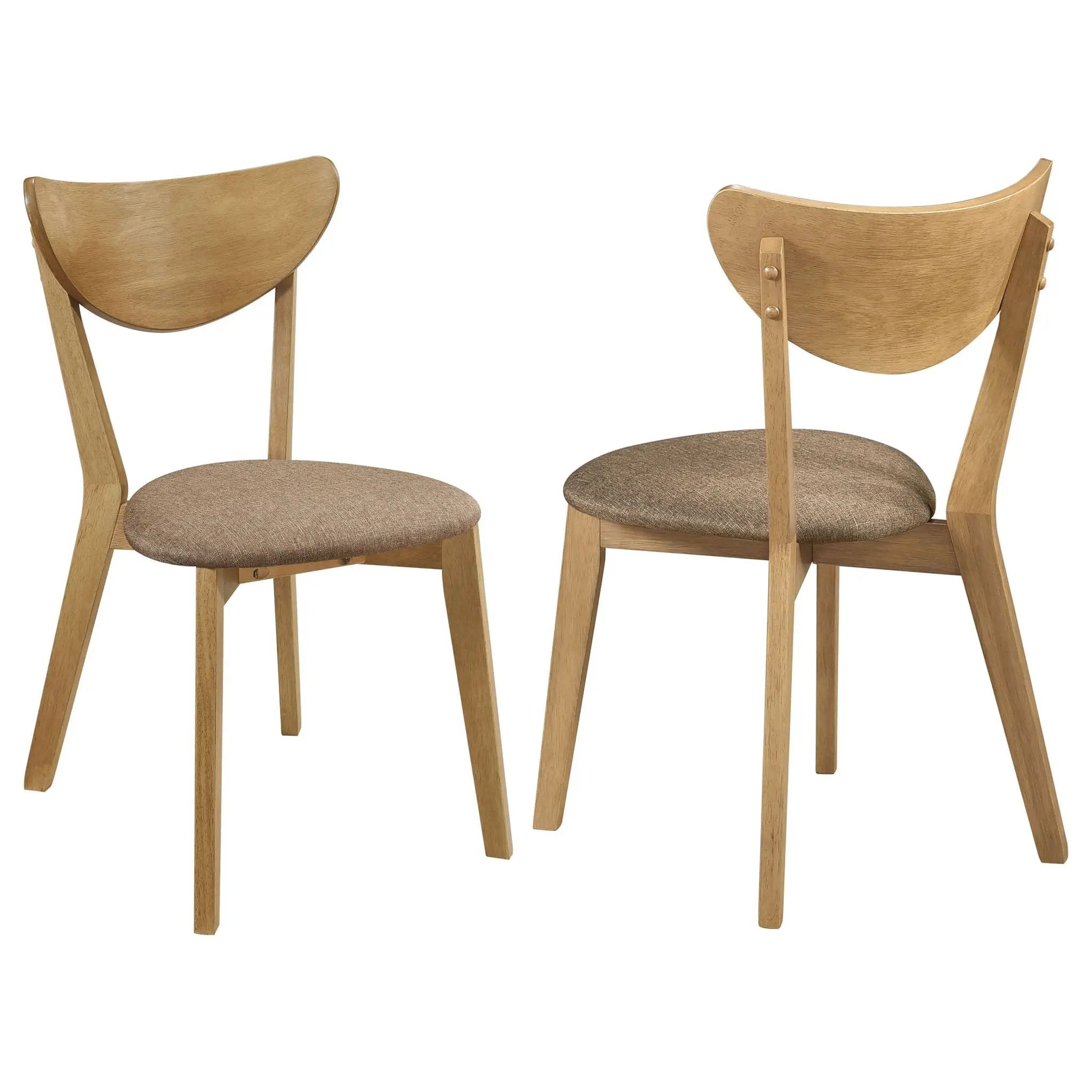 Elowen Wood Dining Side Chair Light Walnut (Set of 2) by Unique Piece Furniture