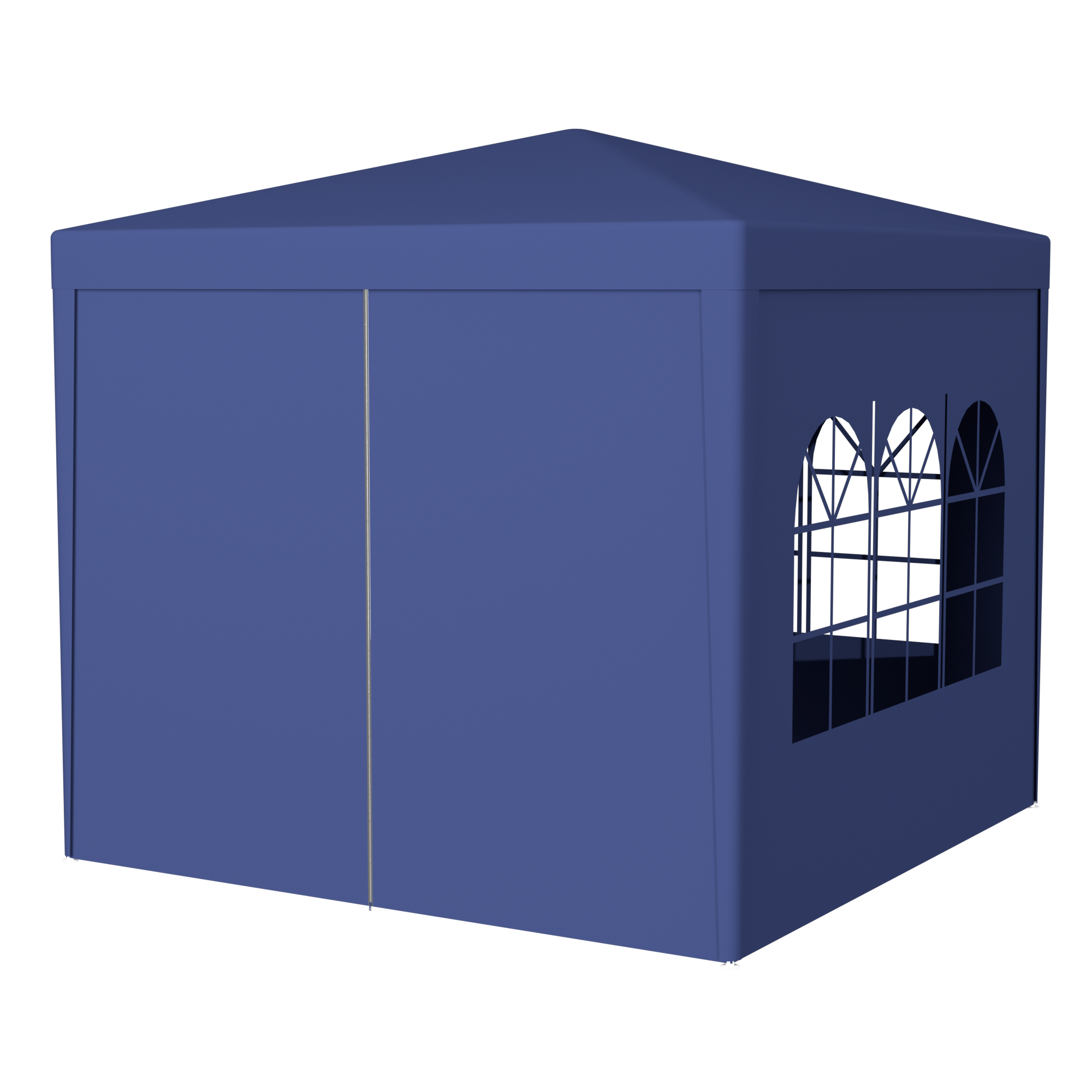 10'x10' Party Tent Outdoor Heavy Duty Gazebo Wedding Canopy with 4 Removable Walls, Blue by HouseOfZazla