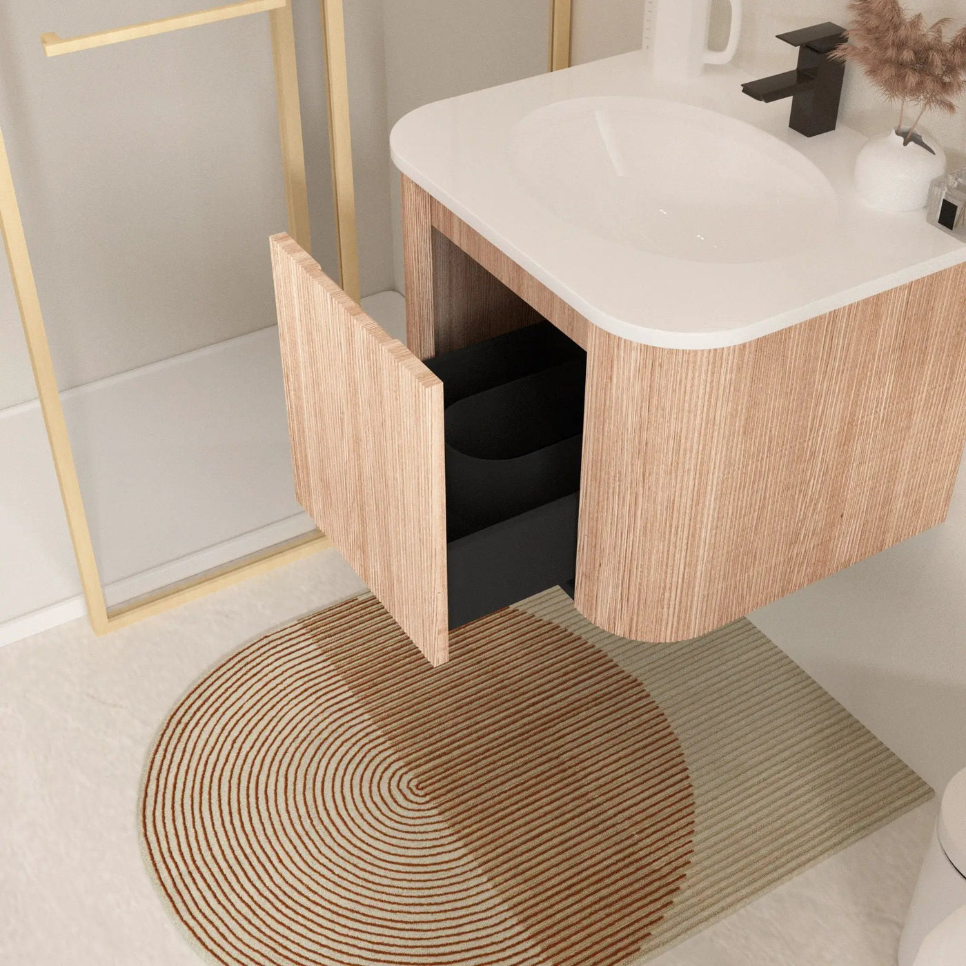 Wall Mounted Bathroom Vanity With Sink by HouseOfZazla