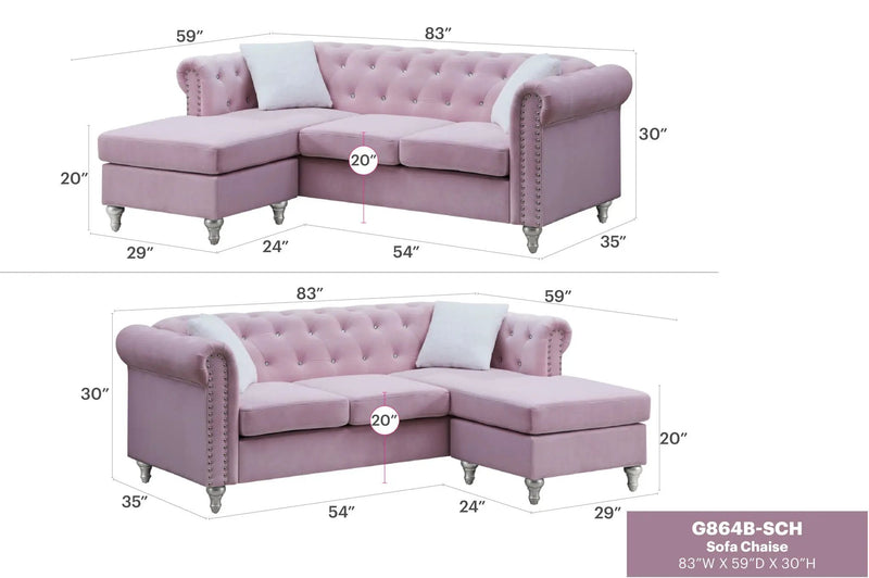 Raisa - Sofa Chaise by Unique Piece Furniture