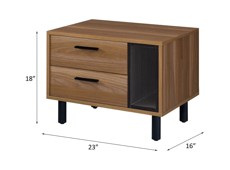 Trolgar - Accent Table - Brown Oak & Black by Unique Piece Furniture