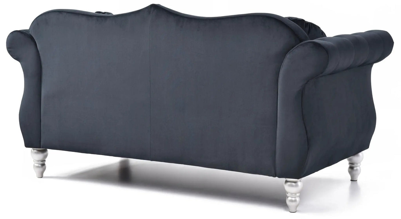 Stylish Flared Arm Loveseat by HouseOfZazla