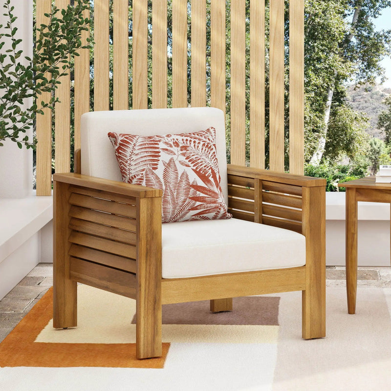 Slat Design Club Chairs With Cushions by HouseOfZazla