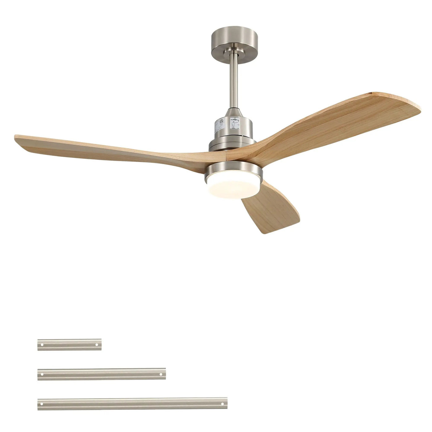 Indoor Ceiling Fan with Dimmable LED Light, 6-Speed Remote, Reversible Blades by HouseOfZazla