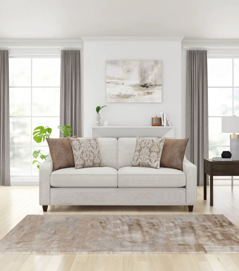 Christine Upholstered Sloped Arm Sofa Beige by Unique Piece Furniture