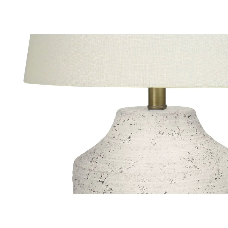 Modern Lighting, Table Lamp, Concrete - Cream by Unique Piece Furniture