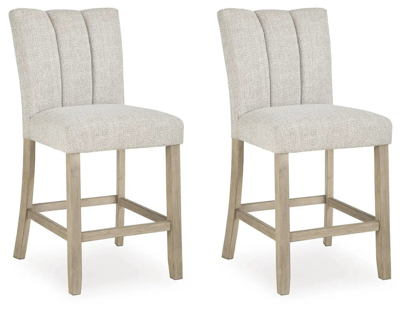 Larawyn - Upholstered Barstool (Set of 2) - Bisque by Unique Piece Furniture