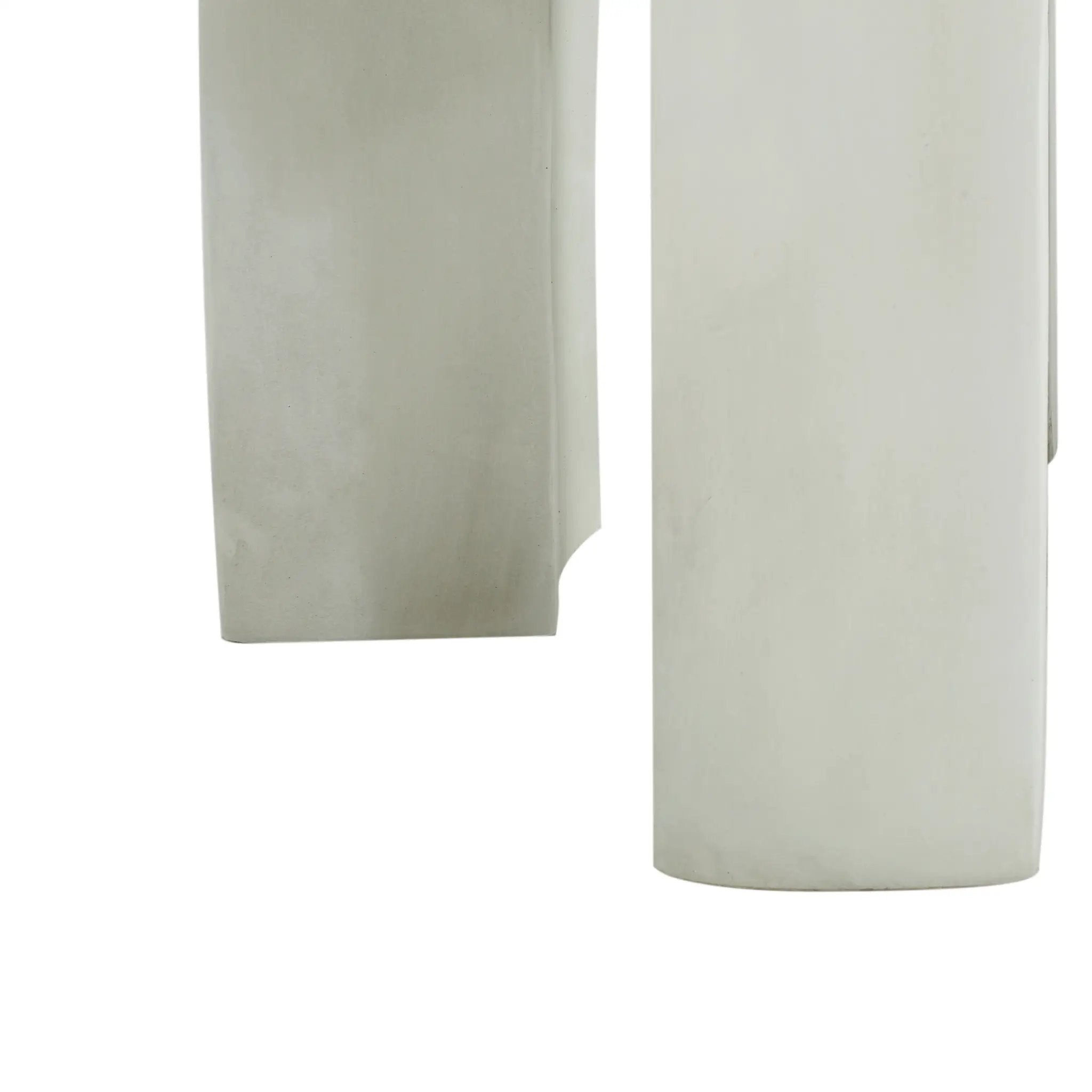 Outdoor MGO Round Top Side Table in Antique White by HouseOfZazla